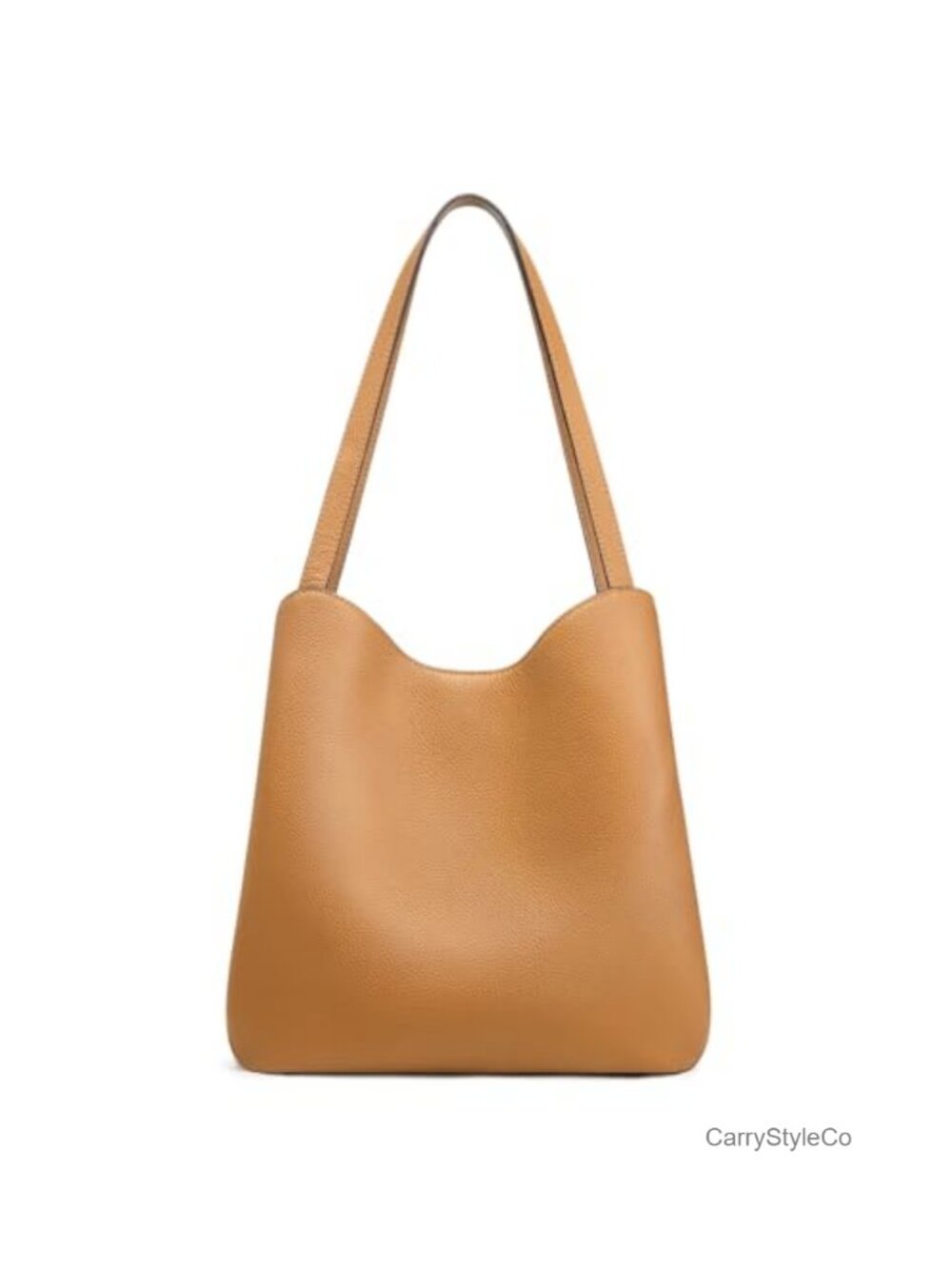Genuine Leather Tote Bag for Women Top Grain Pebbled Cowhide Shoulder Handbag